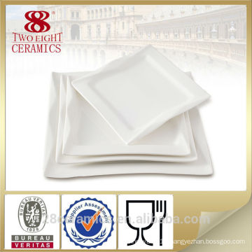 White melamine plate, wholesale dinnerware, ceramic tableware